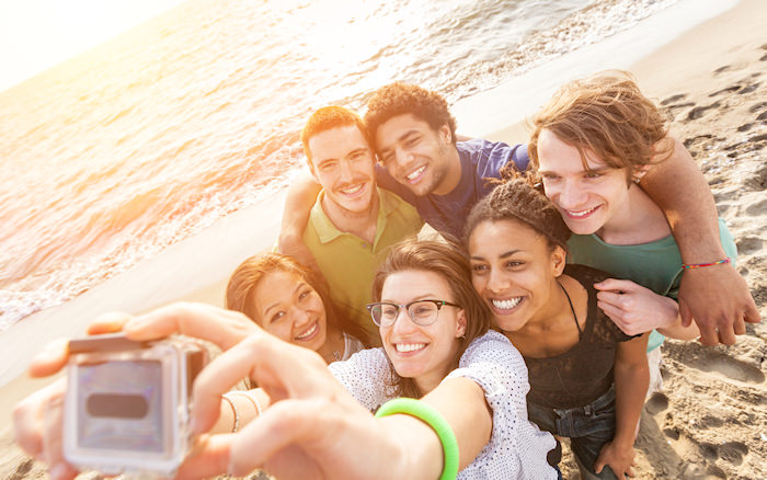 Selfies with friends!