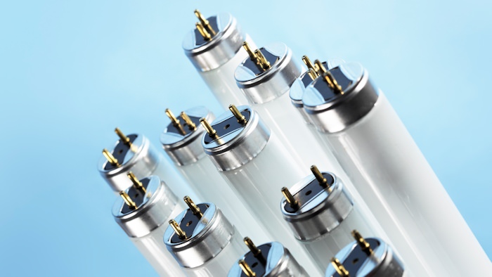 Lot of fluorescent tubes