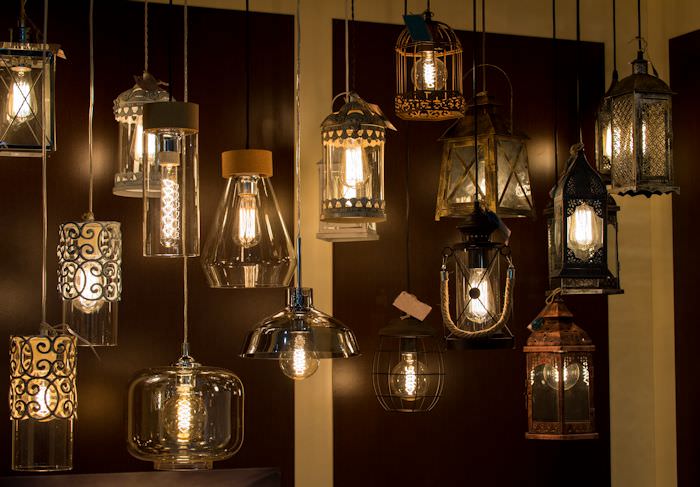 Vintage pendant lights