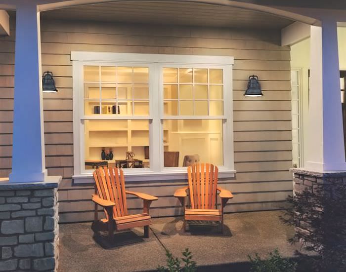 Porch with dark sky compliant fixtures