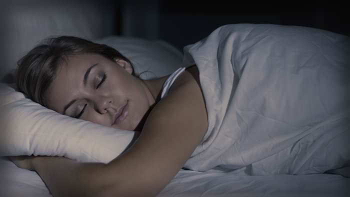Woman sleeping soundly