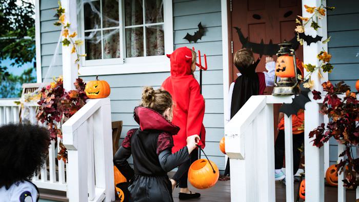 Kids trick or treating