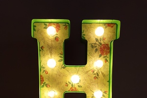 How to Make DIY Marquee Letter Art