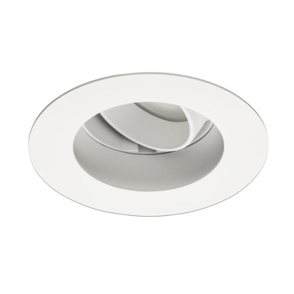 3.5" Matte White 2700K Warm White Adjustable LED Downlight Trim
