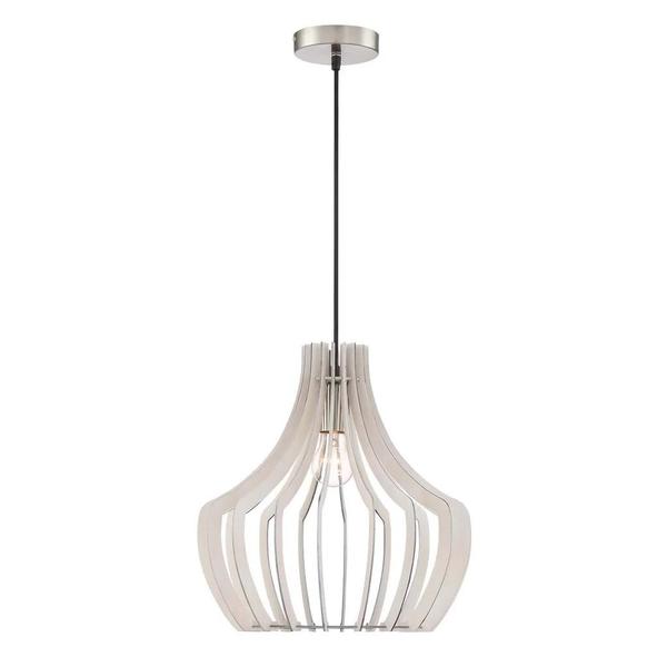 1 Light (Medium Screw Base) White Pendant Light Fixture