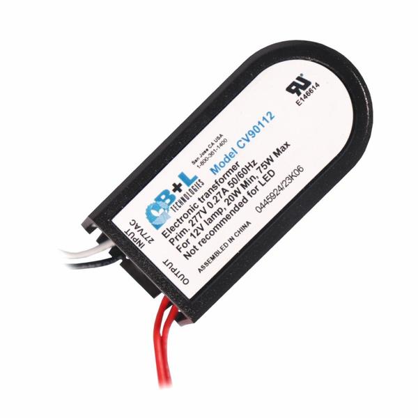 1 Lamp 75 watt 277 volt Halogen Transformer for 12 volt Lamps