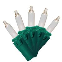 Brite Star 100 Light Green Wire Clear Miniature Christmas Light String Set