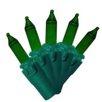 Brite Star 100 Light Green Wire Green Miniature Christmas Light String Set