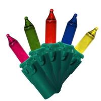 Brite Star 100 Light Green Wire Multi-Color Sparkling Miniature