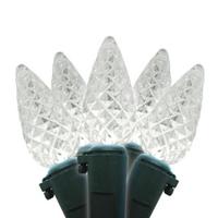 Brite Star 80 Light 27' Green Wire C6 LED 5000K Daylight Christmas Light String Set