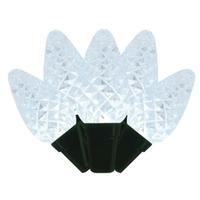 Brite Star 100 Light Green Wire C7 Daylight Faceted LED Christmas Light String Set