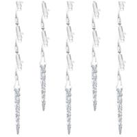 View 60 Light White Wire LED Icicle Lights Miniature Christmas Light String Set