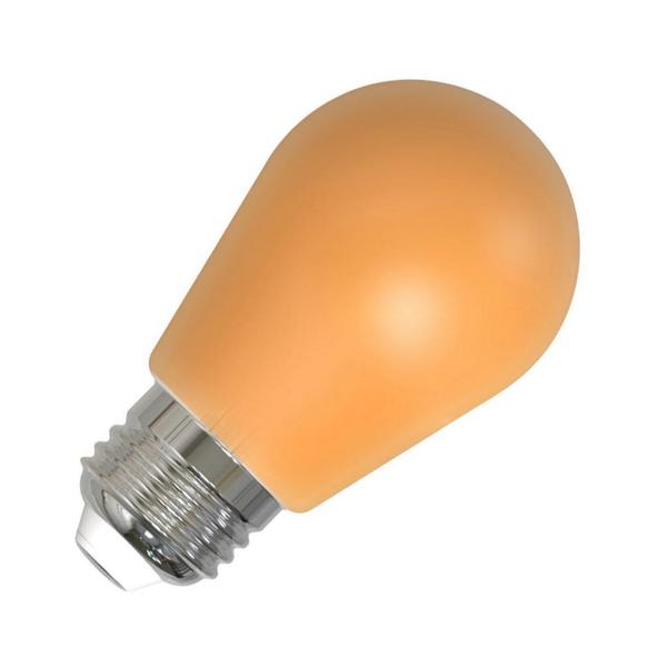 2.5 watt 120 volt S14 Medium Screw Base Ceramic Amber LED Light Bulb