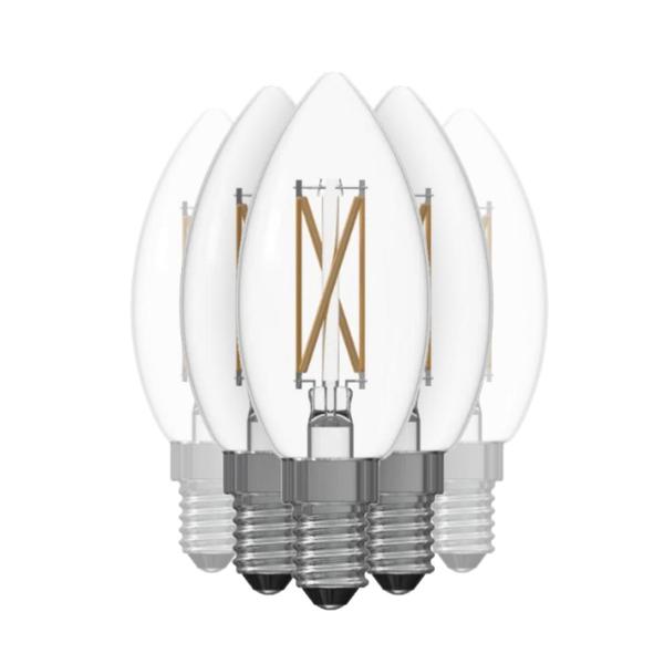 5 watt 120 volt B11 Candelabra Screw Base 3000K Natural White LED Light Bulb (6 Pack)