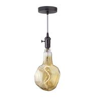 Bulbrite 4 watt 120 volt Jewel Medium Screw Base 2200K Warm White Vintage Gun Metal LED Pendant Light Fixture
