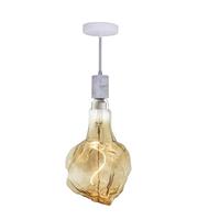 Bulbrite 4 watt 120 volt Glacier Medium Screw Base 2200K Warm White LED Pendant Light Fixture