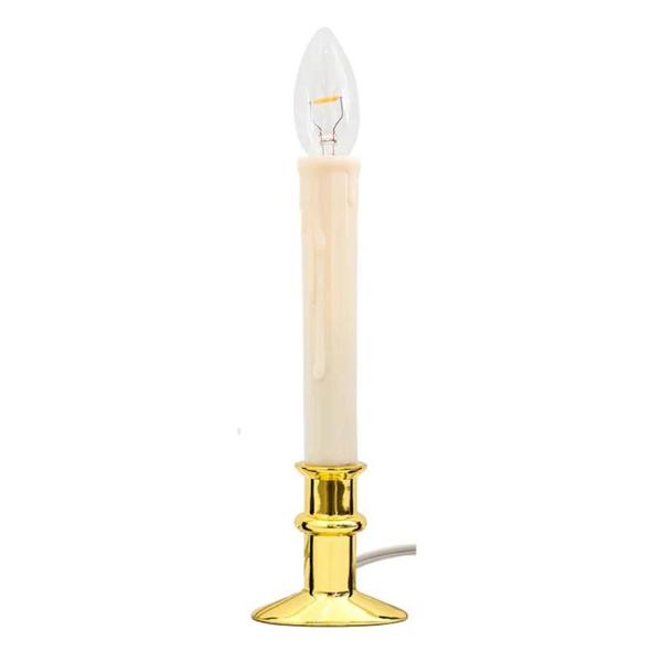 0.5 watt Adjustable Gold Base Window Hugger® Plug-In LED Window Candles
