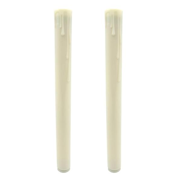 8.6" Rechargeable Ivory USB-C Electric Replacement Tube (2 Pack)
