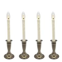Celestial Lights Adjustable Berkshire LED Traditional Window Candles (4 Pack)