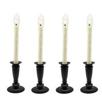 Celestial Lights Adjustable Berkshire LED Traditional Window Candles (4 Pack)