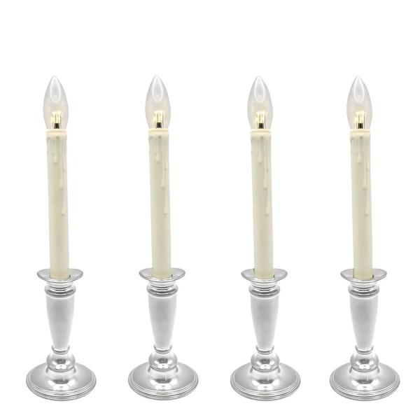 Adjustable Berkshire LED Traditional Window Candles (4 Pack)