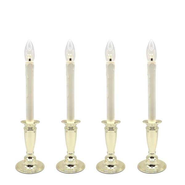 Adjustable Berkshire LED Traditional Window Candles (4 Pack)
