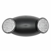 Compass Compact Dual Head 120/277 volt Black LED Emergency Light 