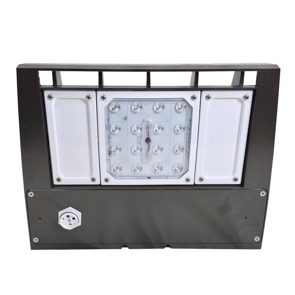 614mA 4000K Cool White Bronze LED Wall Pack