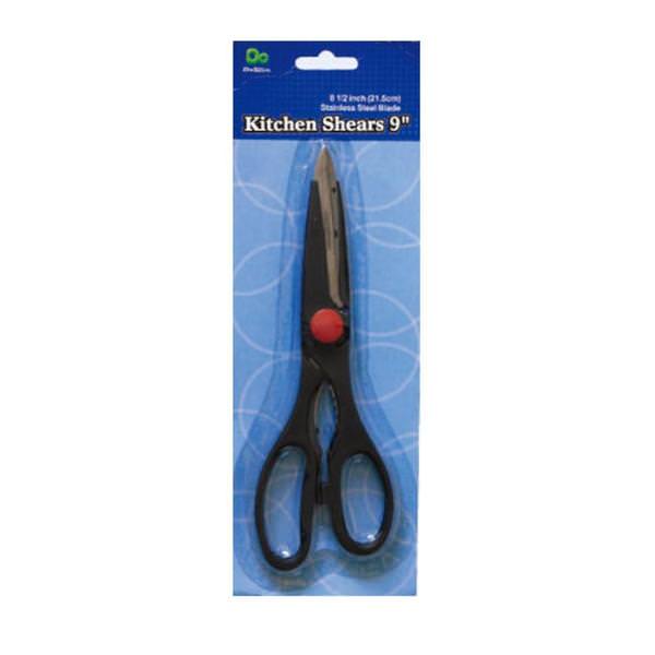 9" Black/Red Kitchen Shears