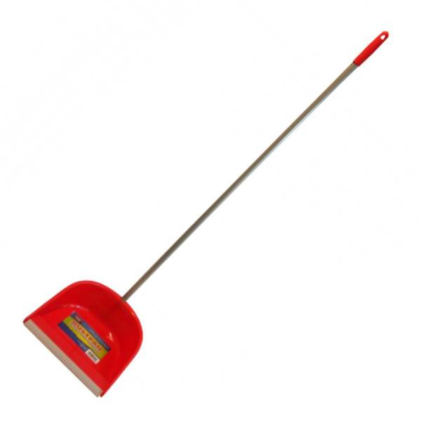 4.4' Red Long Handle Dustpan