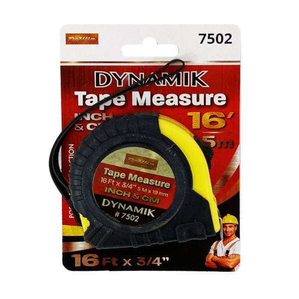 16' Black/Yellow Tape Measure