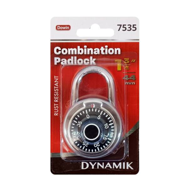 1.8" Silver Combination Padlock