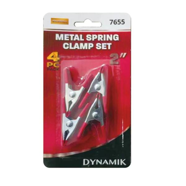 2" Metal Red Spring Clamp Set (4 Pack)