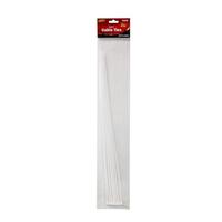 Dowin 20" White Cable Ties (8 Pack)