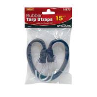 Dowin 15" Rubber Black Tarp Strap