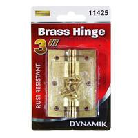 Dowin 3" Brass Utility Hinges (2 Pack)