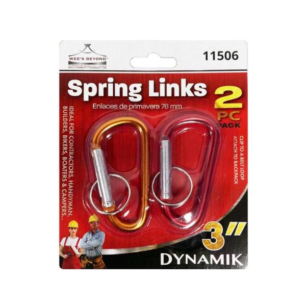 3" Orange/Red Spring Links (2 Pack)