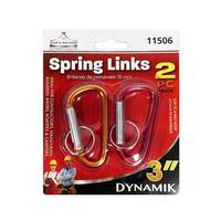 Dowin 3" Orange/Red Spring Links (2 Pack)