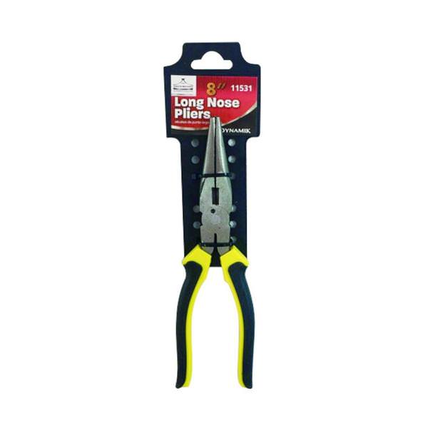8" Yellow Long Nose Pliers