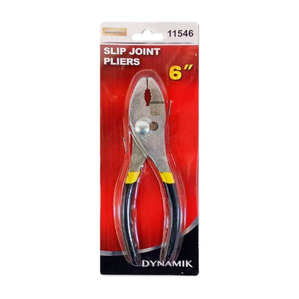 6" Slip Joint Black/Yellow Pliers