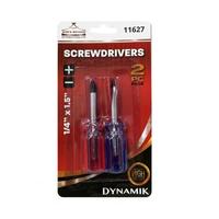 Dowin 0.3" x 1.5" Blue/Pink Stubby Philips/Slotted Screwdrivers (2 Pack)