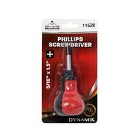 Dowin 1.5" x 0.3" Philips-Head Ball Handle Stubby Screwdriver