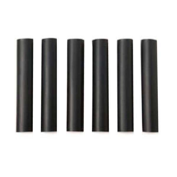 8" Black Heat Shrink Thick Wall Tubing (6 Pack)