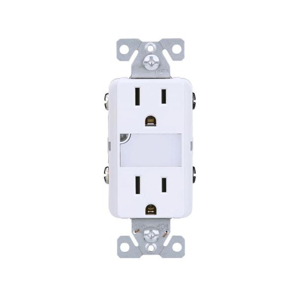 15A 120/277 volt Decorator Outlet with LED Night Light