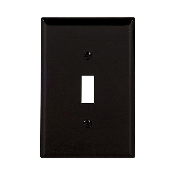 1-Gang Black Wall Plate