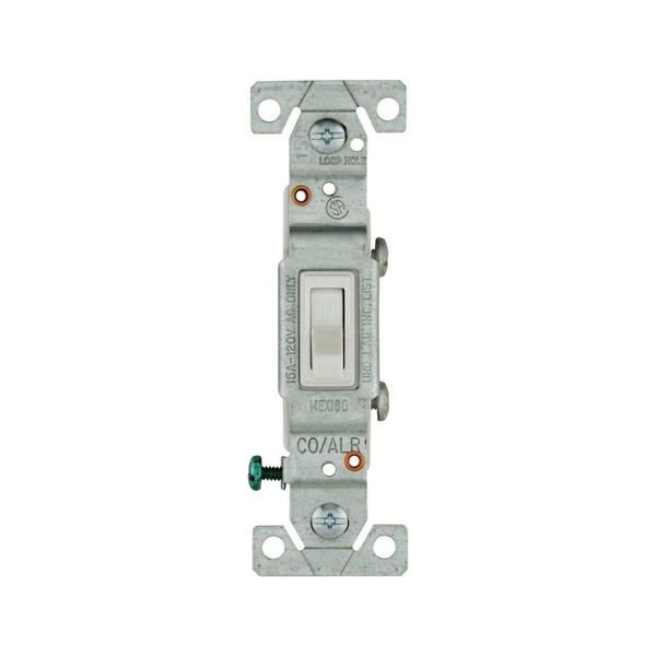 15A 120 volt Single Pole Toggle Light Switch