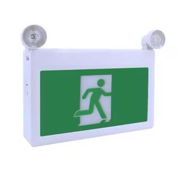 3 watt 120/347 volt Green Running Man Exit/Emergency Light
