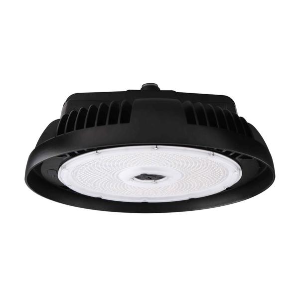 Selectable watt 120/277 volt 5000K Daylight Black Round LED High Bay Fixture