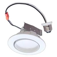 Eiko 4" 10 watt 120 volt Medium Screw Base CCT Selectable Round Rotatable LED Recessed Downlight