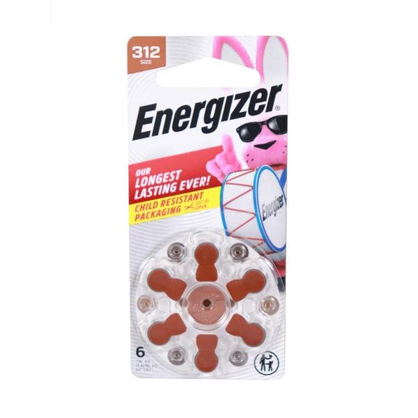 Size 312 Hearing Aid Battery (6 Pack)